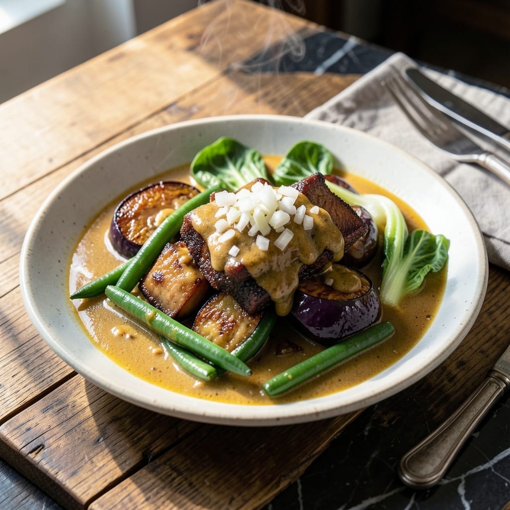 Filipino Recipe Kare Kare: Peanut-Stewed Oxtail with Vibrant Veggies