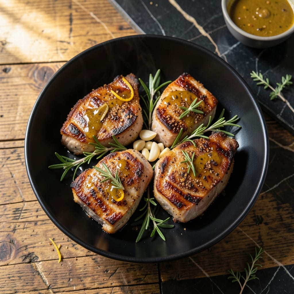 Ninja Grill Pork Chop Recipe: Smoky Char and Herb-Crusted Juiciness