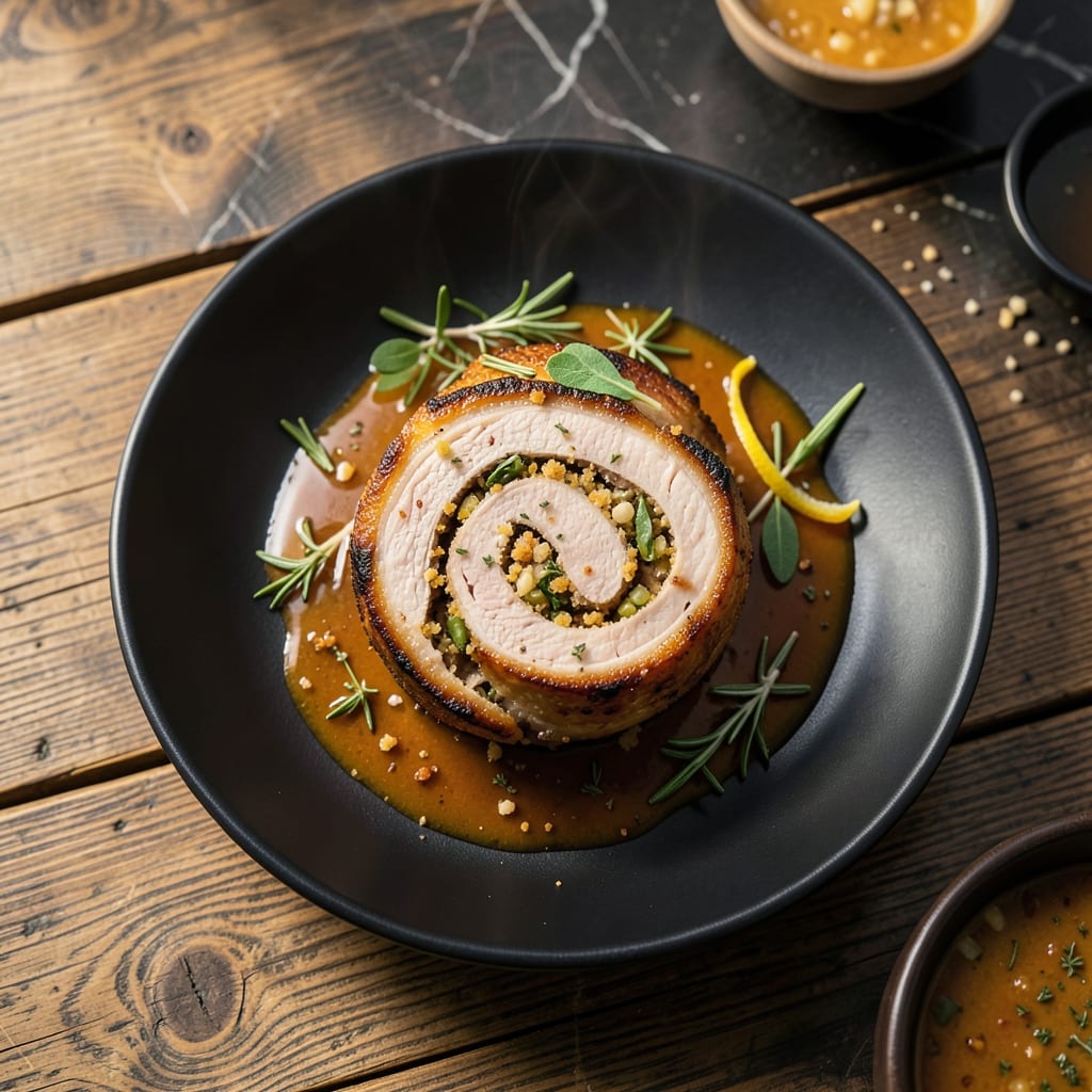Pork Roll Recipe Stuffed: Savory Center With Herbed Crust