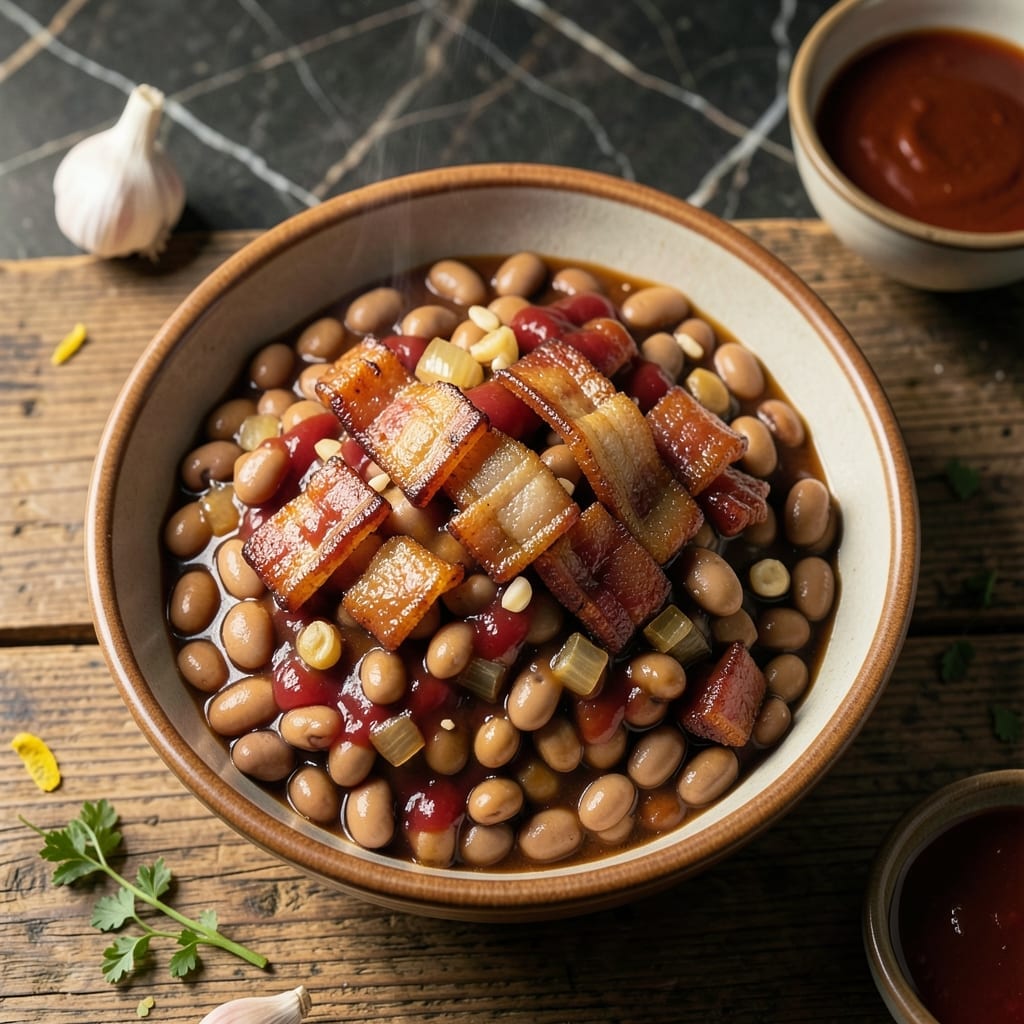 BBQ Baked Beans Recipe With Bacon: Smoky Sweetness With Crispy Bits