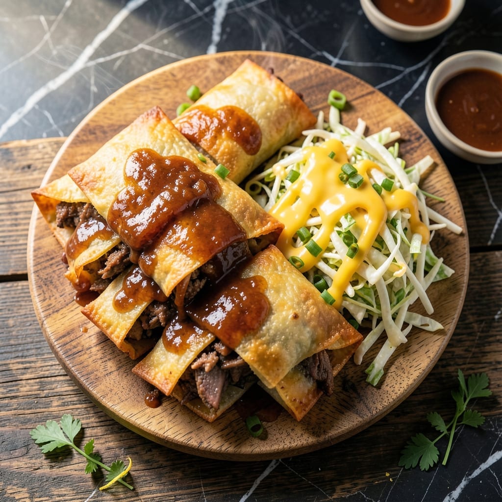 Sonny's BBQ Redneck Egg Rolls Recipe: Crispy Wok-Fried Southern Twist