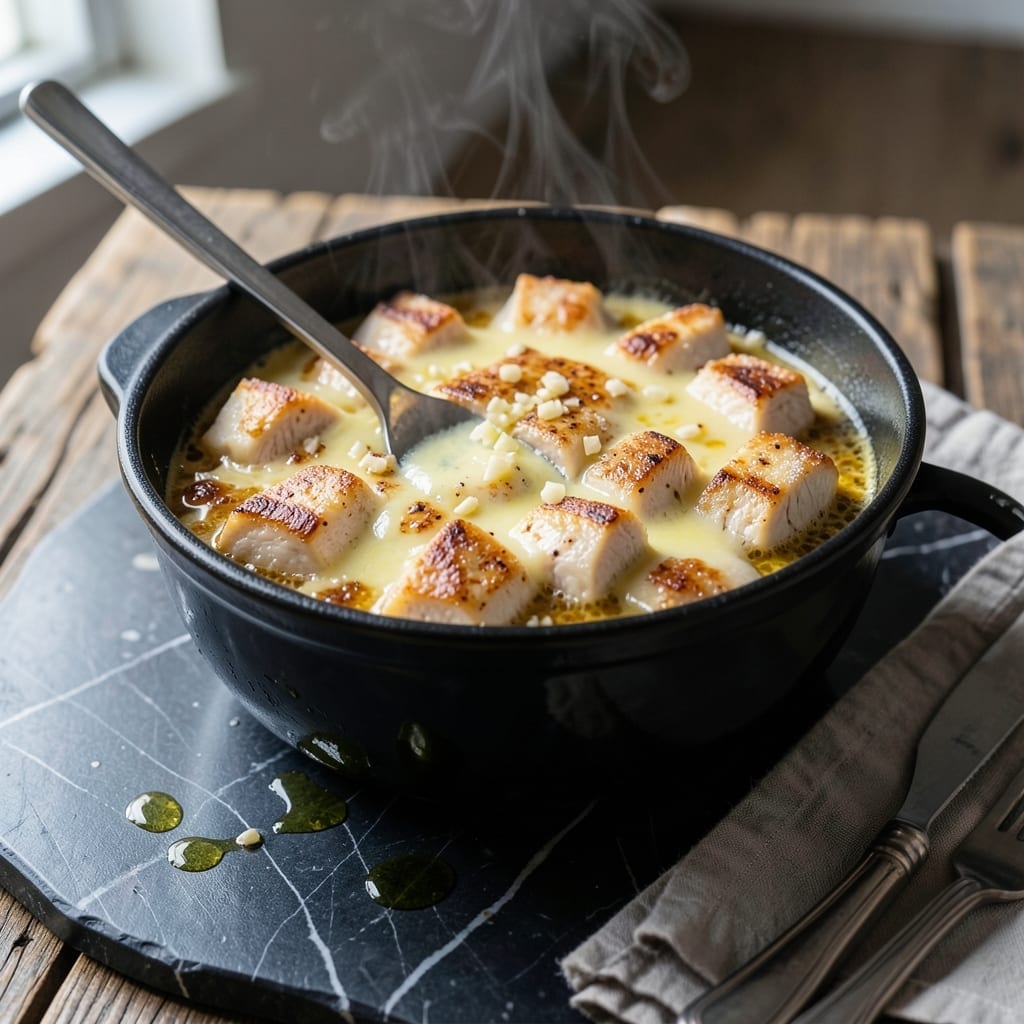 Chicken Fondue Recipe: Melted Cheese Dip With Tender Bites