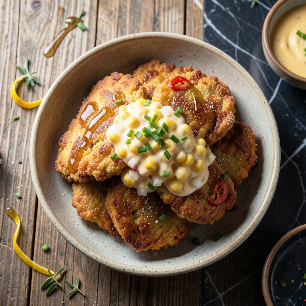 Corn Fritters Recipe With Creamed Corn: Crispy Bites With Sweet Kernel Bursts