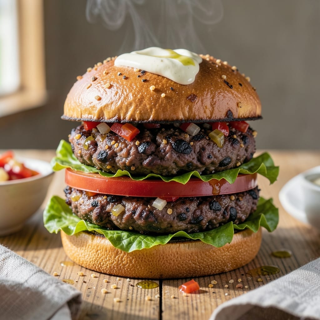 Black Bean Burger Recipe for Grill: Charred Crust and Smoky Depth
