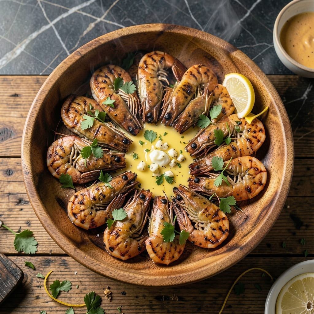 Grilled Shrimp Recipe Big Green Egg: Smoky Char With Garlic Butter Baste