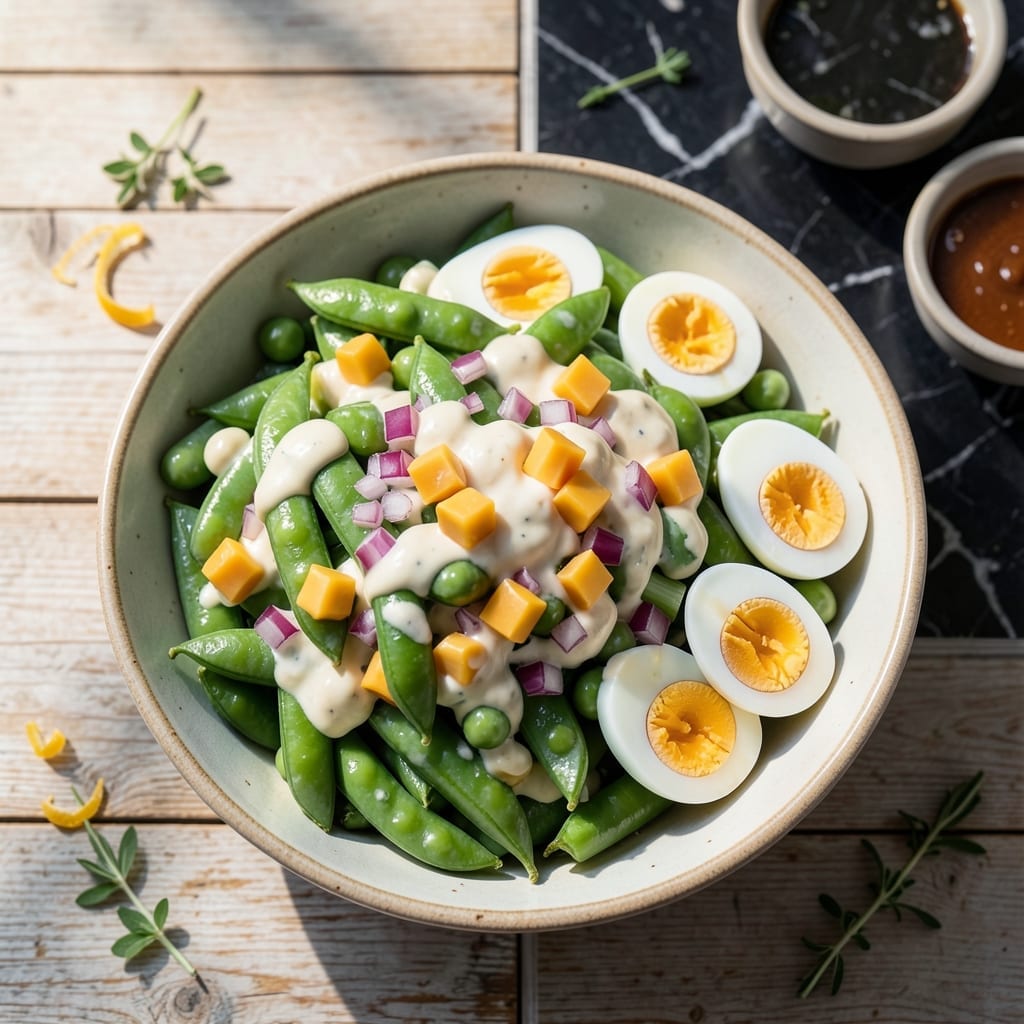 Grandma's Old Fashioned Pea Salad Recipe with Mayonnaise: Nostalgic Creamy Crunch