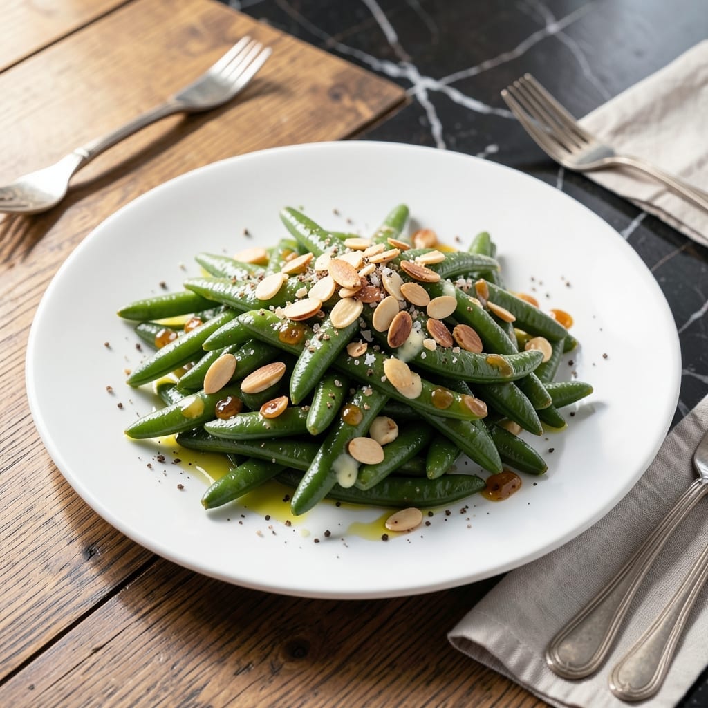Bonefish Grill Green Beans Recipe: Garlicky Butter Glaze With Almond Crunch