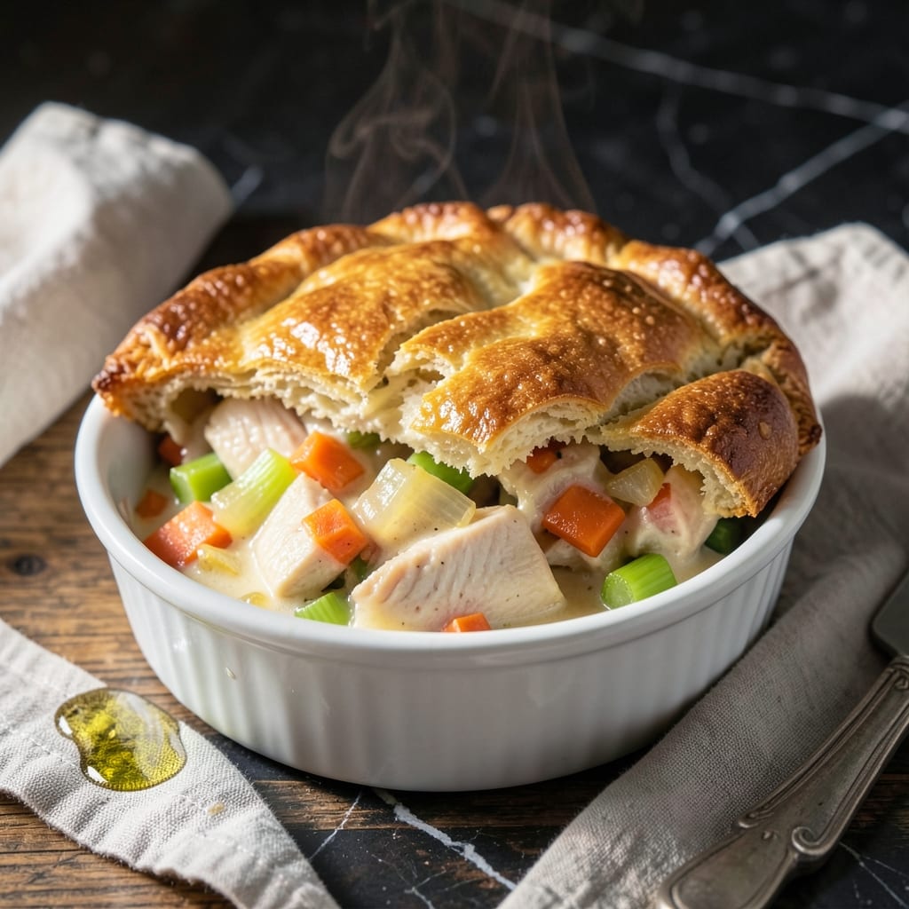 Individual Chicken Pot Pie Recipe With Bisquick: Single-Serve Comfort With Golden Biscuit Tops
