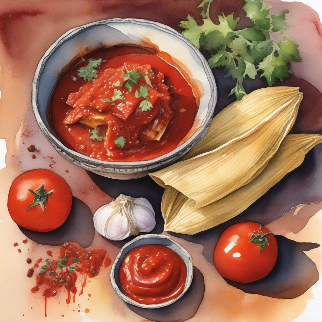 tamales sauce red recipe
