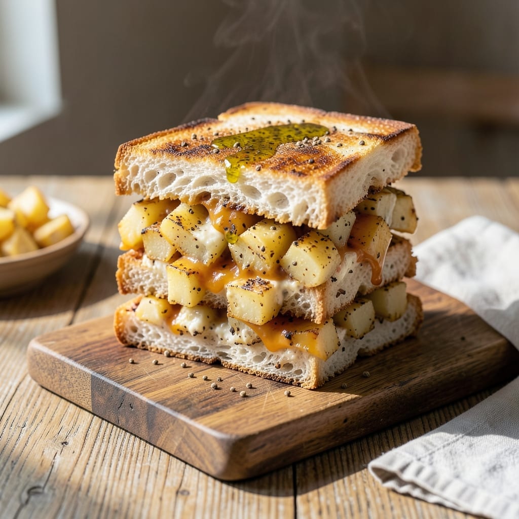 Veg Grilled Sandwich Recipe Indian: Spiced Potato and Cheese Toasted Magic