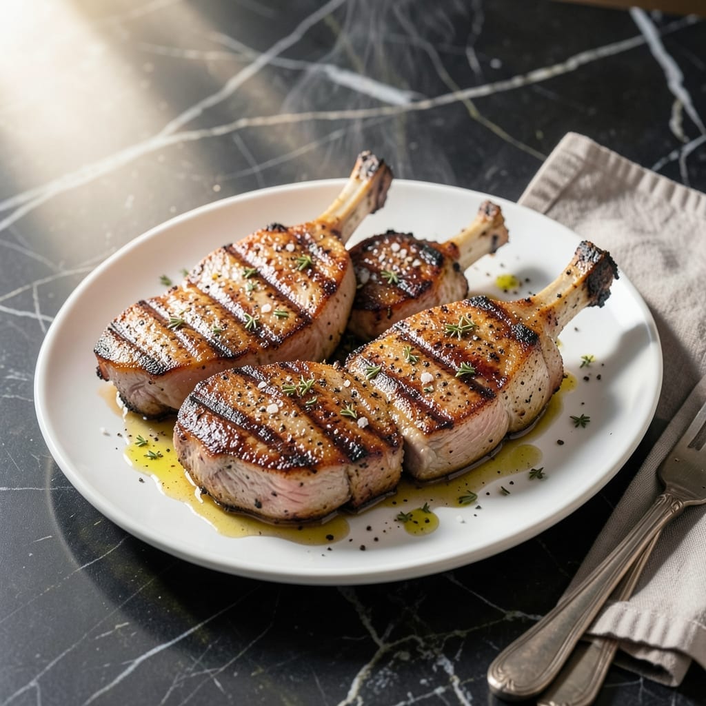 Grilled Porterhouse Pork Chop Recipe: Charred Crust and Juicy Centers Grilled Porterhouse Pork Chop Recipe: Charred Crust and Juicy Centers