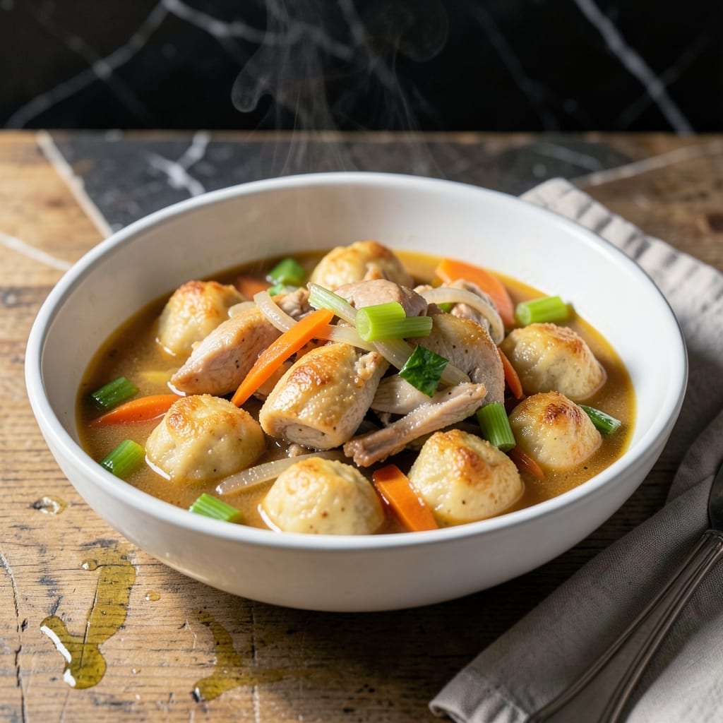 Homemade Dumpling Recipe for Chicken and Dumplings: Fluffy Pockets in Savory Broth