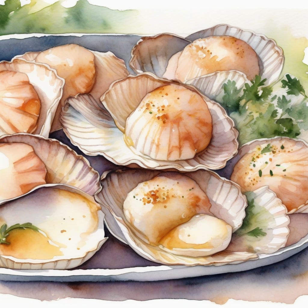 why do you soak scallops in milk before cooking?