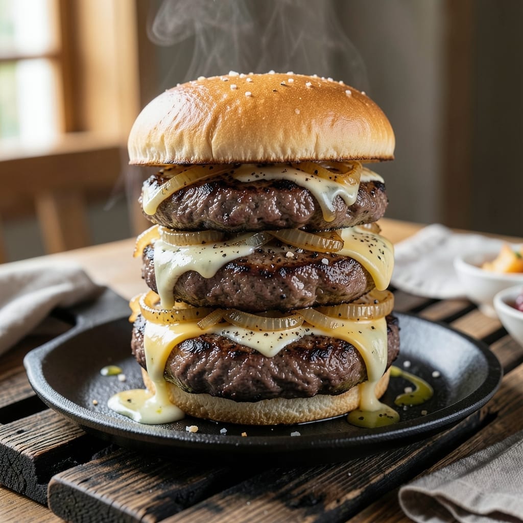 Recipe for Hamburger Steak on the Grill: Juicy Patties With Charred Edges