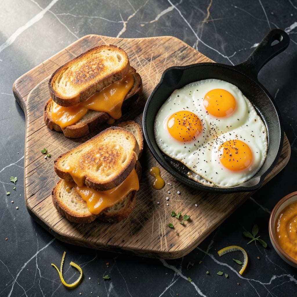 Grilled Cheese and Egg Recipe: Melty Comfort With a Sunny Topping
