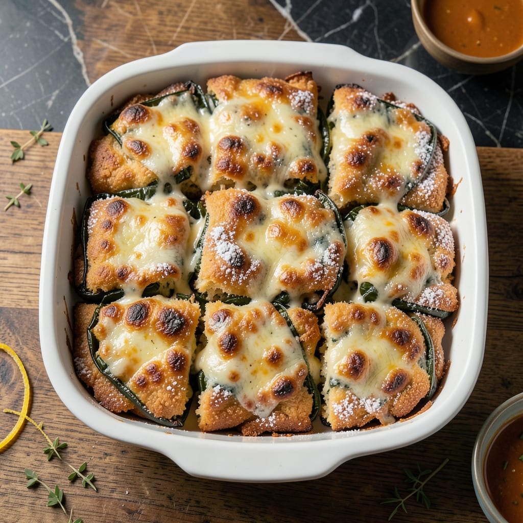 Chile Relleno Squares Recipe: Cheesy Bites With Roasted Poblano Flavor