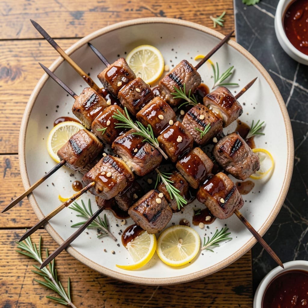 Barbecue Beef Skewers Recipe: Smoke-Kissed Grill Mastery on a Stick Barbecue Beef Skewers Recipe: Smoke-Kissed Grill Mastery on a Stick