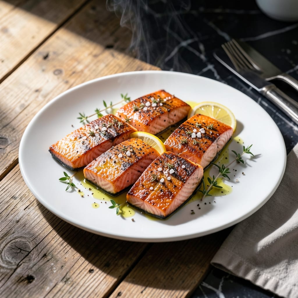 Oven Baked Salmon Recipe With Skin: Crispy Golden Crust and Flaky Flesh