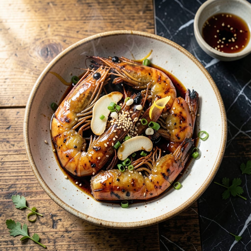 Chinese Grilled Shrimp Recipe: Smoky Char With Garlic-Ginger Glaze