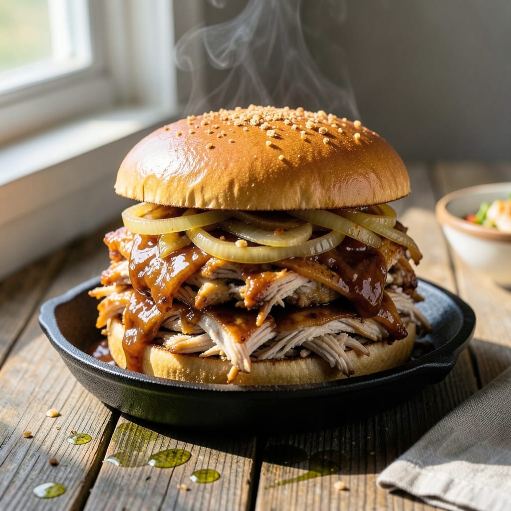 Barbecue Chicken Sandwich Recipe Slow Cooker: Set-It-and-Forget-It Smoky Delight