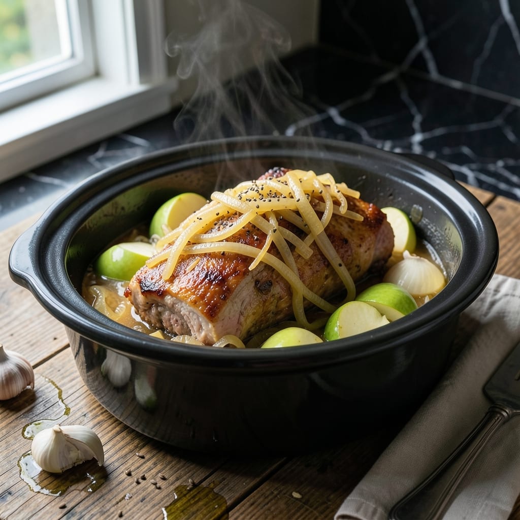 Recipe For Pork And Sauerkraut In A Crock Pot: Slow-Cooked German Tradition