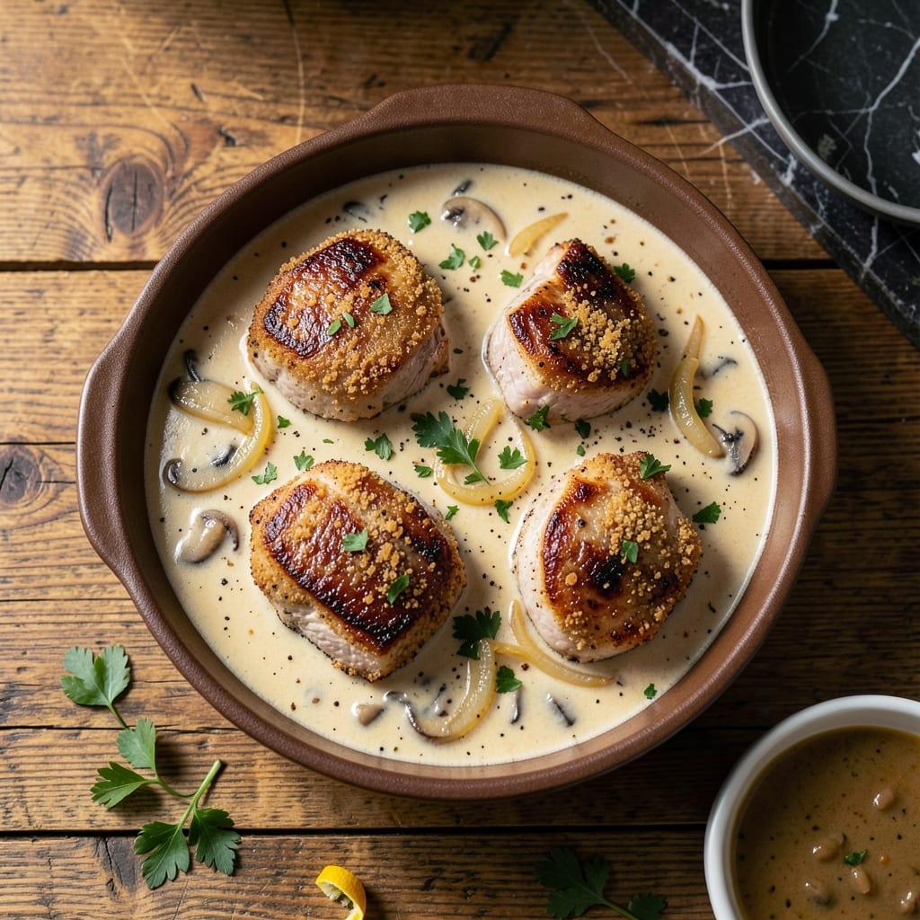 Recipe for Pork Chops and Mushroom Soup Bake: Oven-Roasted Savory Layers