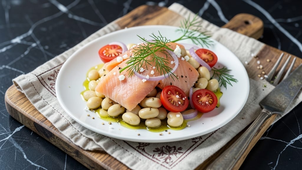 Smoked Salmon and White Bean Salad