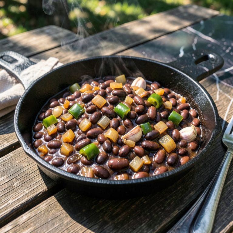 Visual representation of backyard bbq baked beans recipe