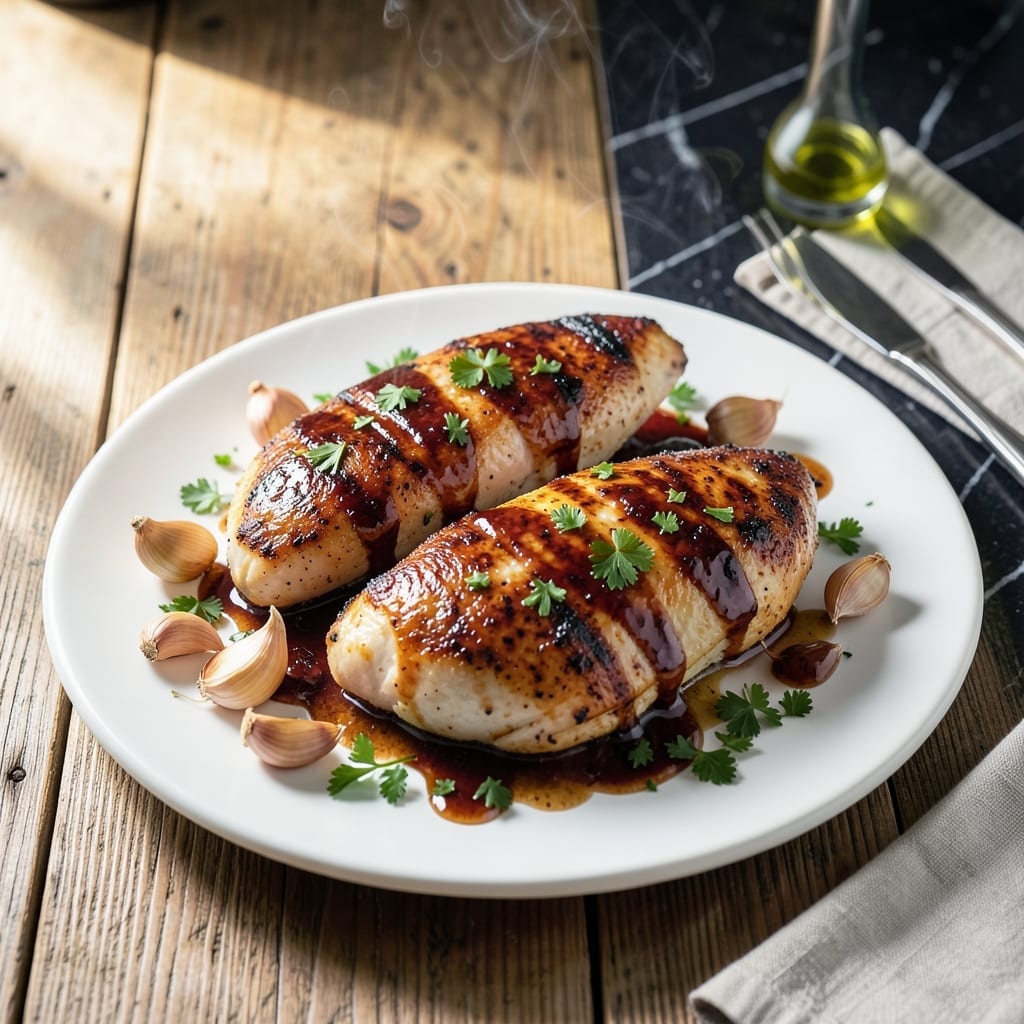 Baked Barbecue Chicken Breast Recipe: Oven-Glazed With Caramelized Edges Baked Barbecue Chicken Breast Recipe: Oven-Glazed With Caramelized Edges
