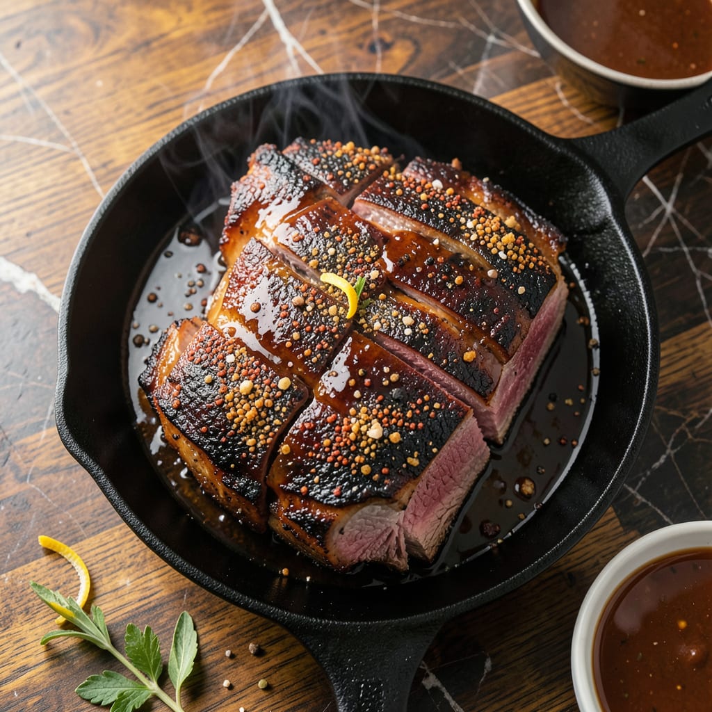 Baked BBQ Brisket Recipe: Smoky Oven Braised Masterpiece example with annotations