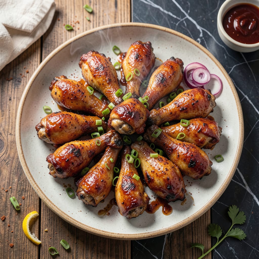 baked bbq chicken drumsticks recipe detailed visual guide