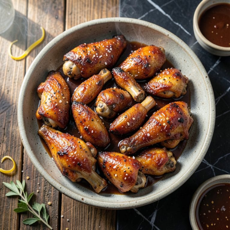Baked BBQ Chicken Wings Recipe: Stick to Your Fingers Glaze detailed visual guide