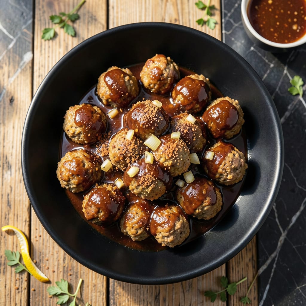Visual representation of Baked BBQ Meatball Recipe: Smoky Sweetness in Every Bite