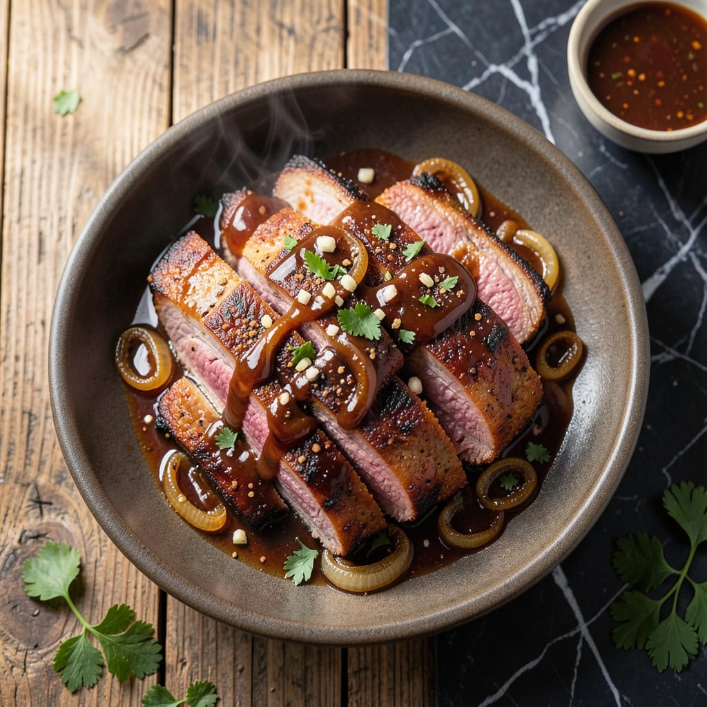 Baked BBQ Pork Loin Recipe: Slow Roasted Sweet and Smoky Tenderloin illustration with key details