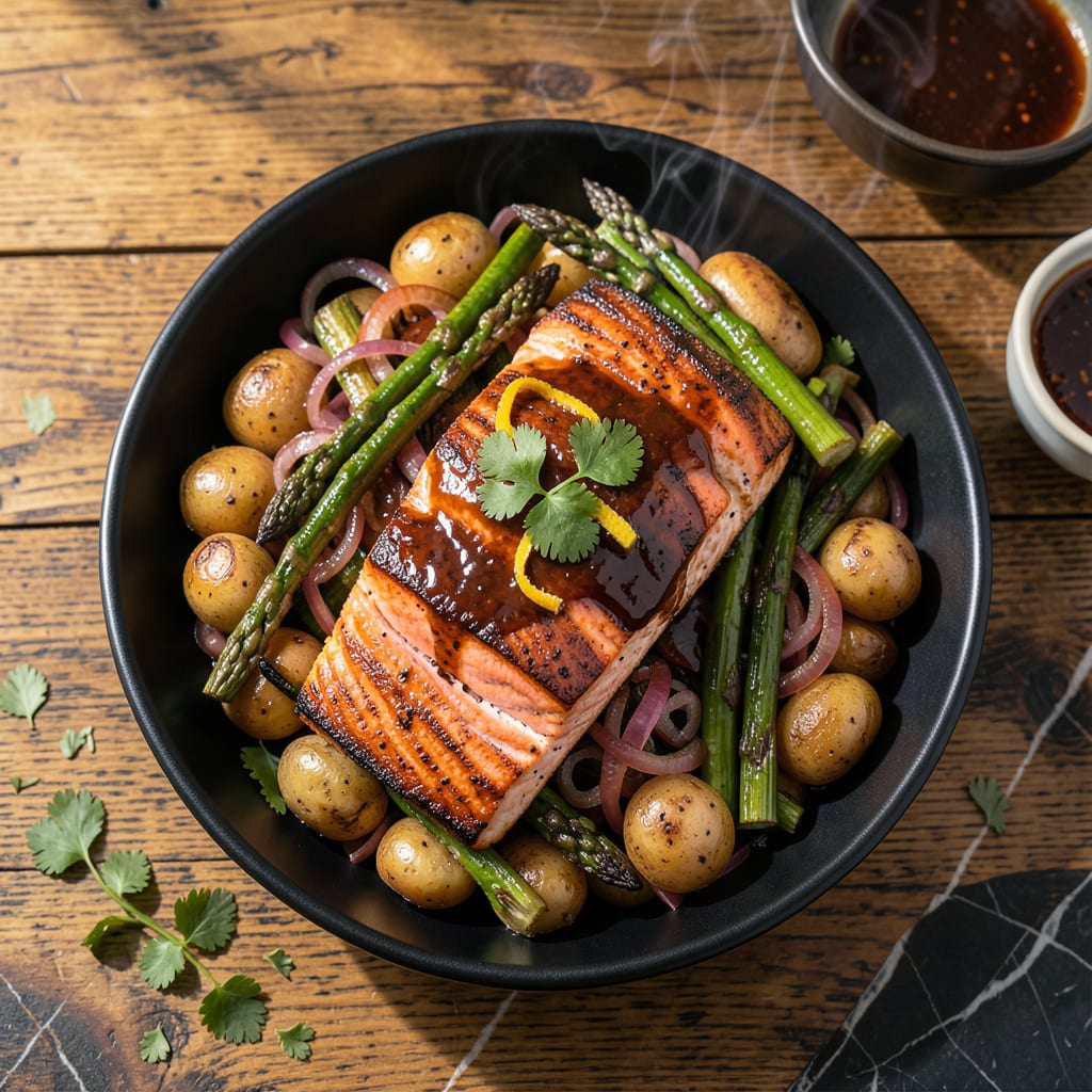 Complete Baked BBQ Salmon Recipe: Stick to Your Fingers Glaze Without the Grill overview image
