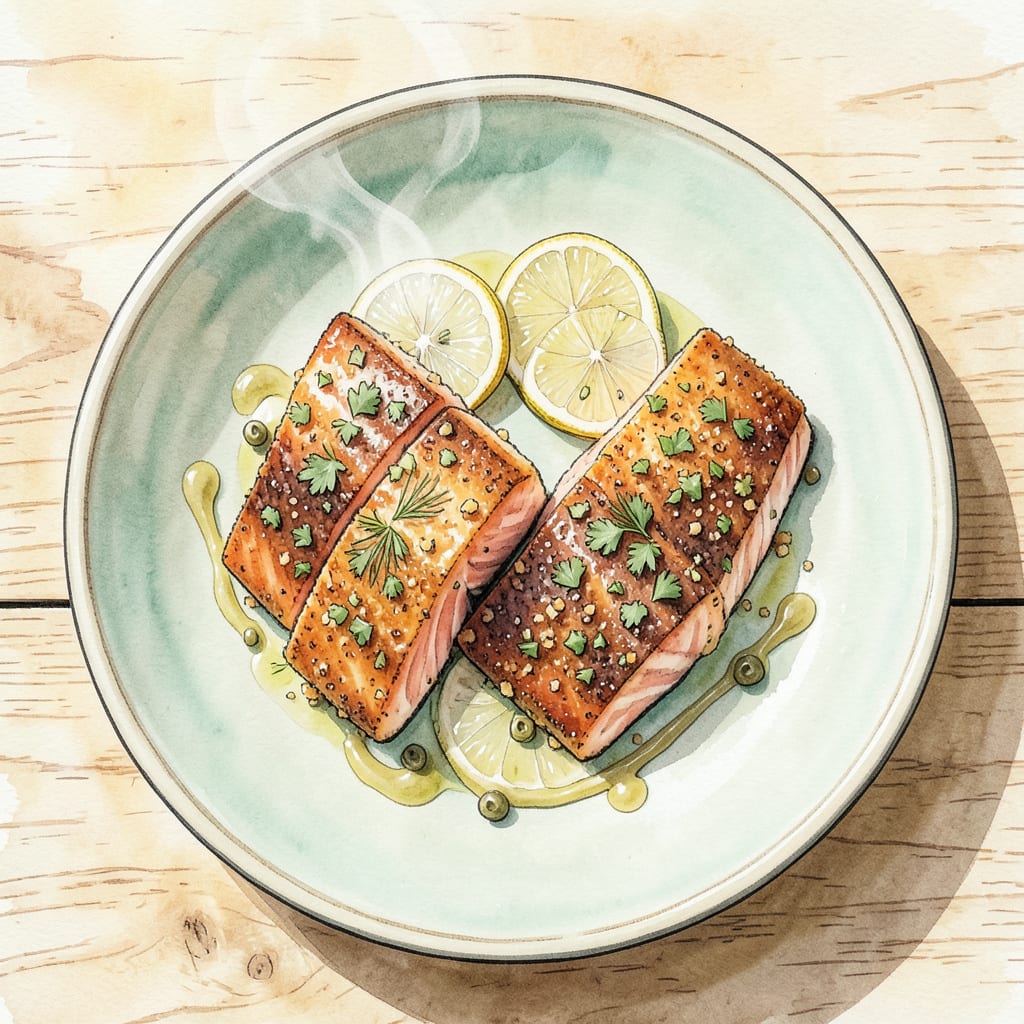Complete Baked Coho Salmon Recipe: Flaky Perfection With Lemon Herb Crust overview image