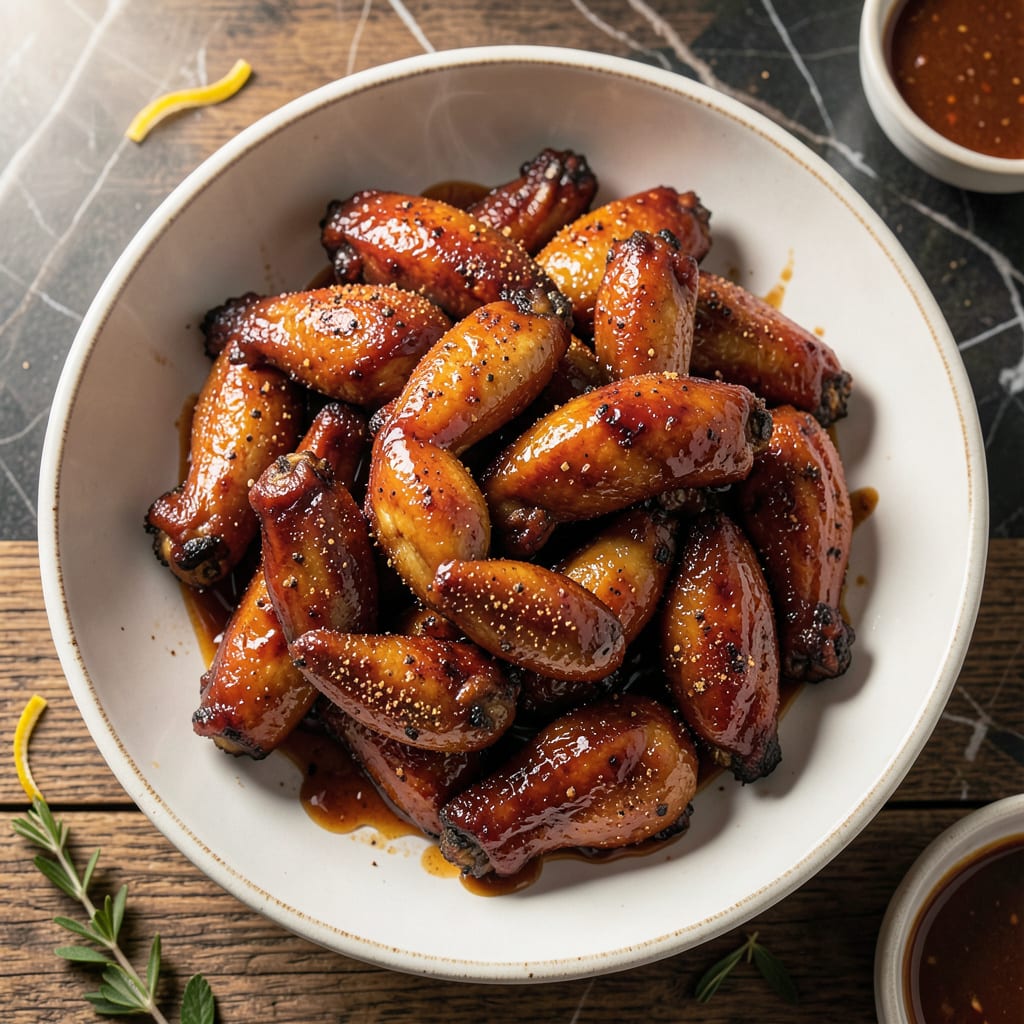Visual representation of Baked Honey BBQ Wings Recipe: Sticky Sweet Oven Crisp