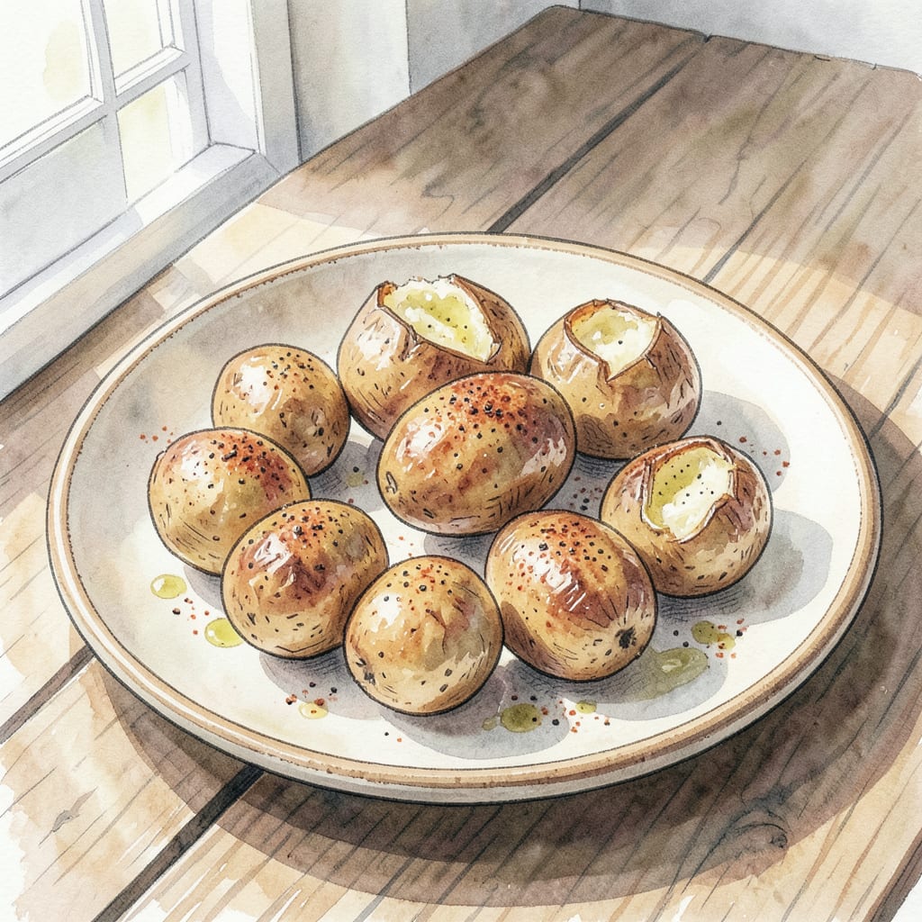 Comprehensive Baked Mini Potatoes Recipe: Crispy Outside, Fluffy Inside visual reference