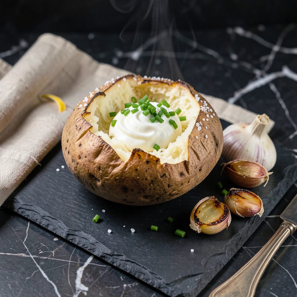 Complete Baked Potato No Oil: Crispy Skin and Fluffy Centers Without the Grease overview image