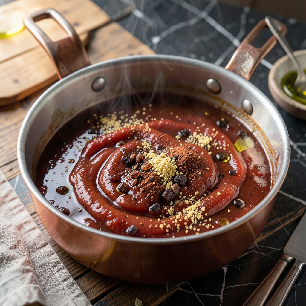 Visual representation of barbecue sauce recipe molasses