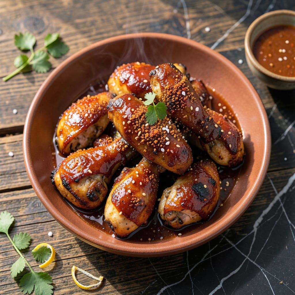 basic bbq chicken recipe example with annotations
