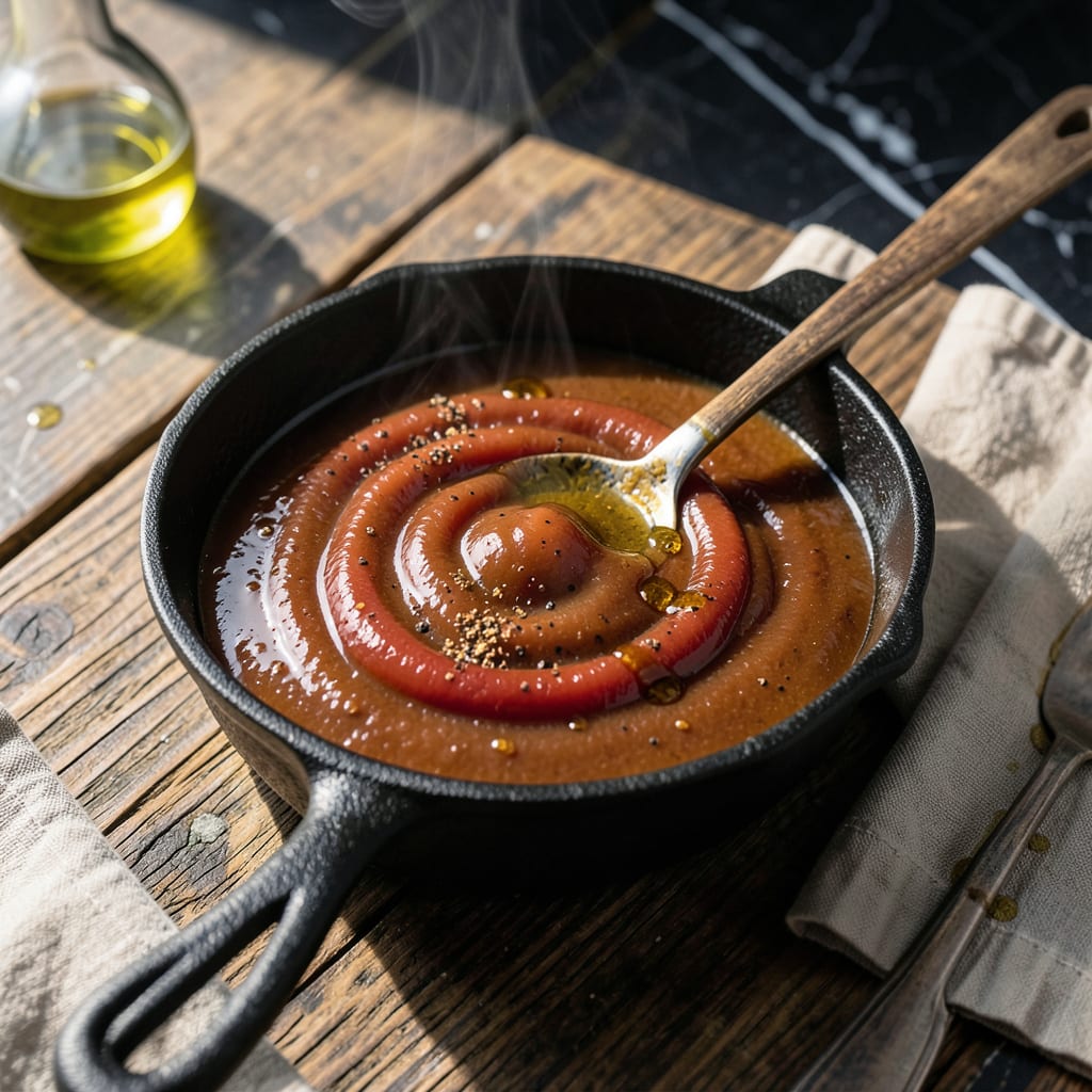 Complete Basic BBQ Sauce Recipe With Ketchup: Tangy Tomato Base With a Smoky Kick overview image