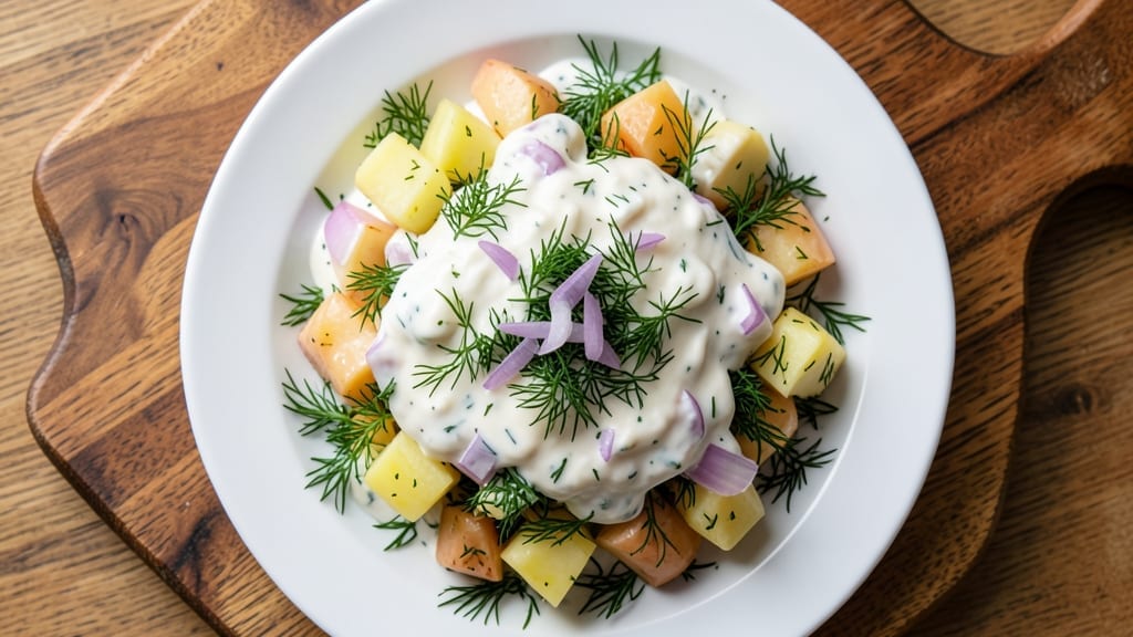 Swedish Potato Salad with Dill