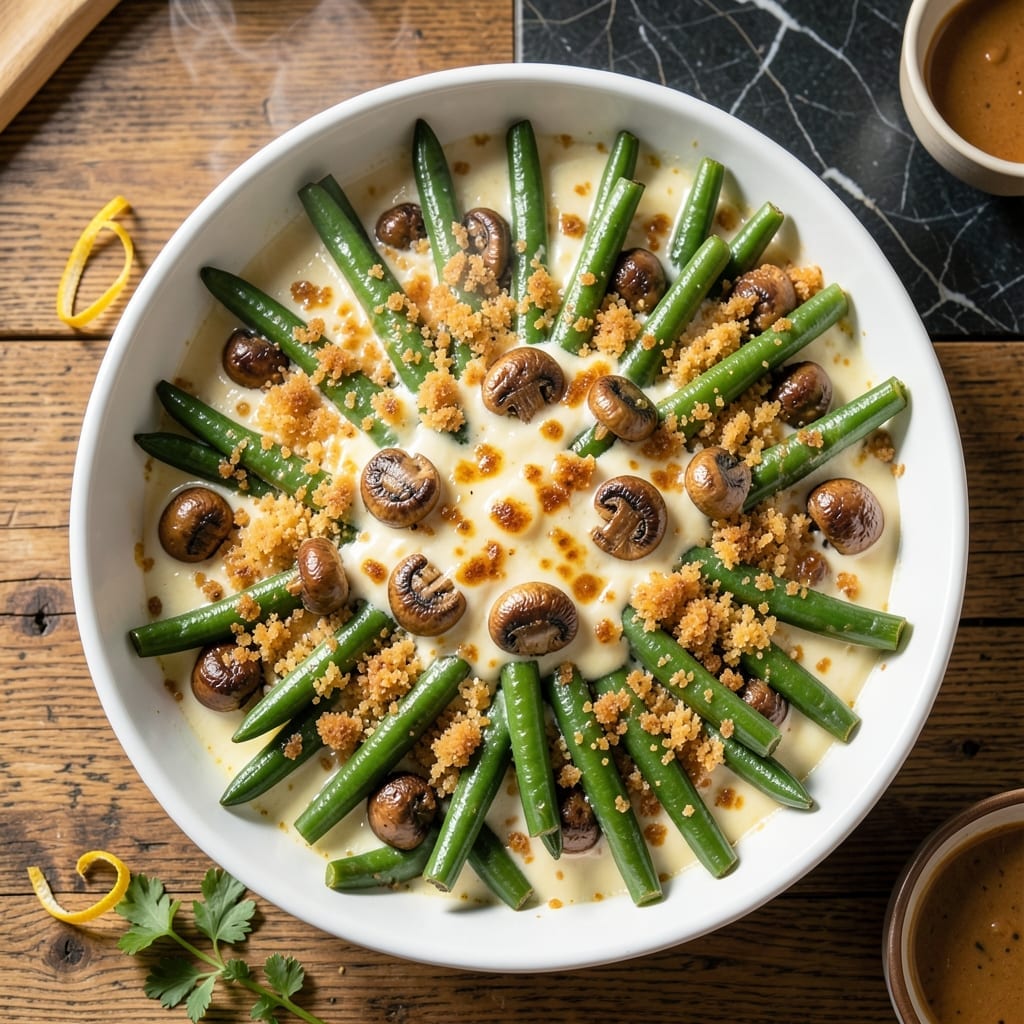 Recipe For String Bean Casserole Fresh: Crunchy Green Beans in Creamy Sauce