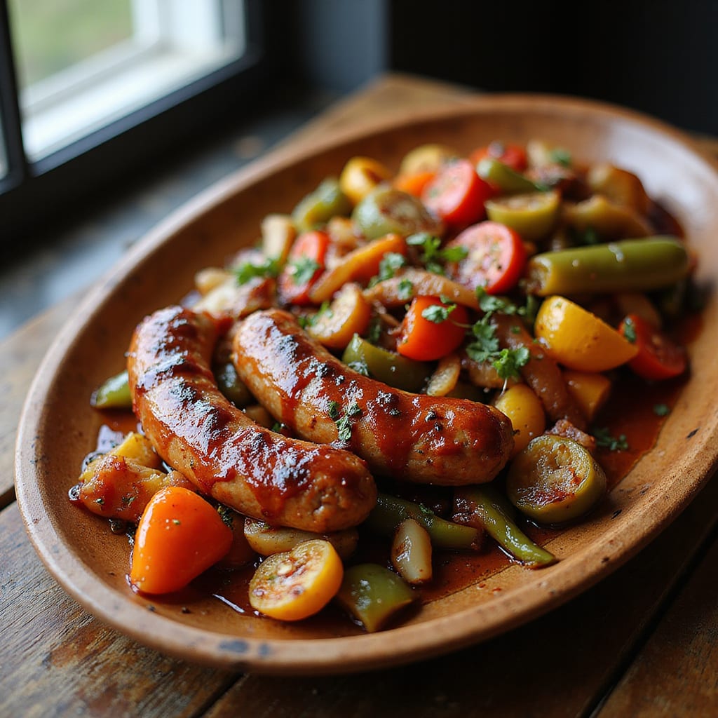BBQ Andouille Sausage Recipe: Spicy Smoky Flavor in Every Bite example with annotations
