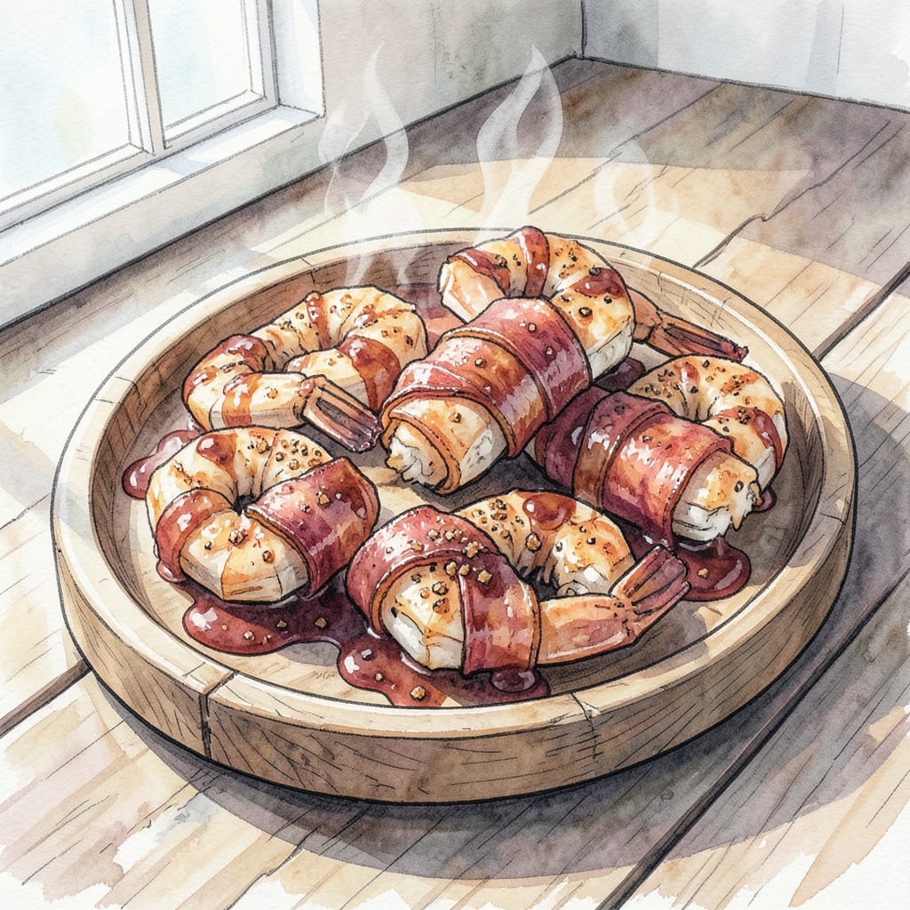 BBQ Bacon Wrapped Shrimp Recipe: Smoky Sweetness in Every Bite detailed visual guide