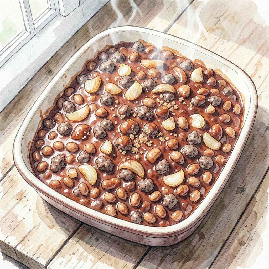 Complete BBQ Baked Beans Casserole Recipe: Comforting Crowd Pleasing Classic overview image