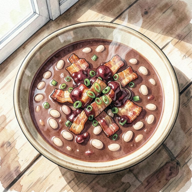 BBQ Bean Soup Recipe: Hearty Comfort Food in a Bowl example with annotations