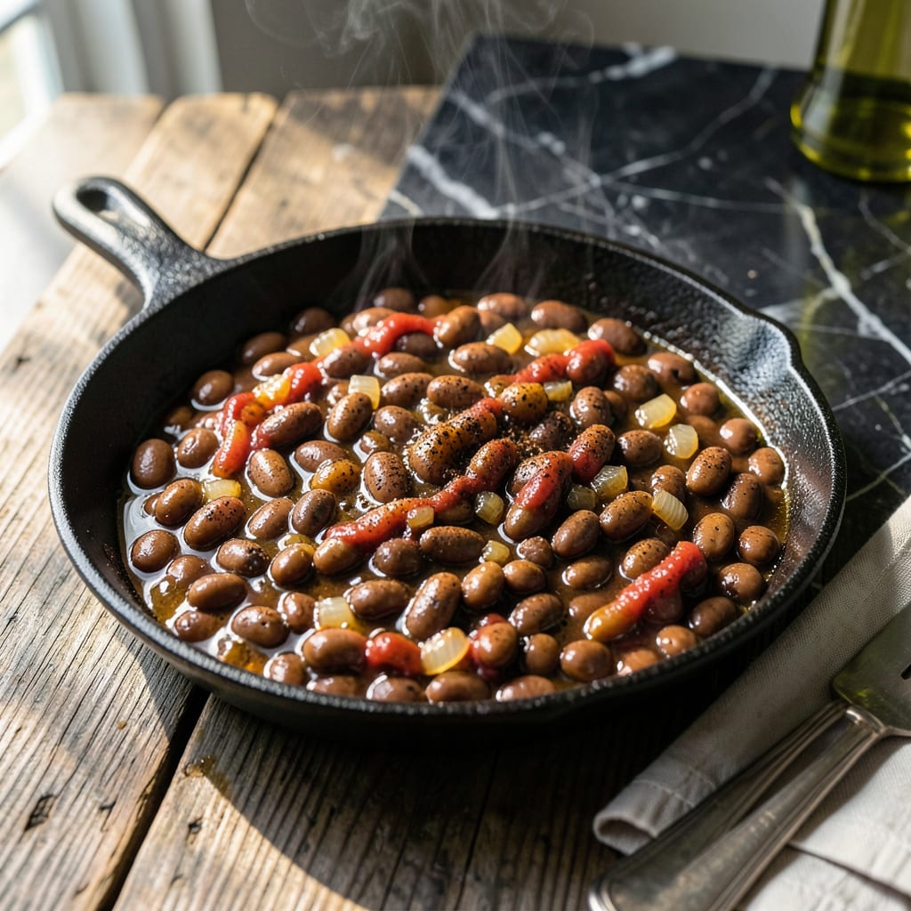 Visual representation of BBQ Beans Recipe UK: Smoky Sweetness With a British Twist