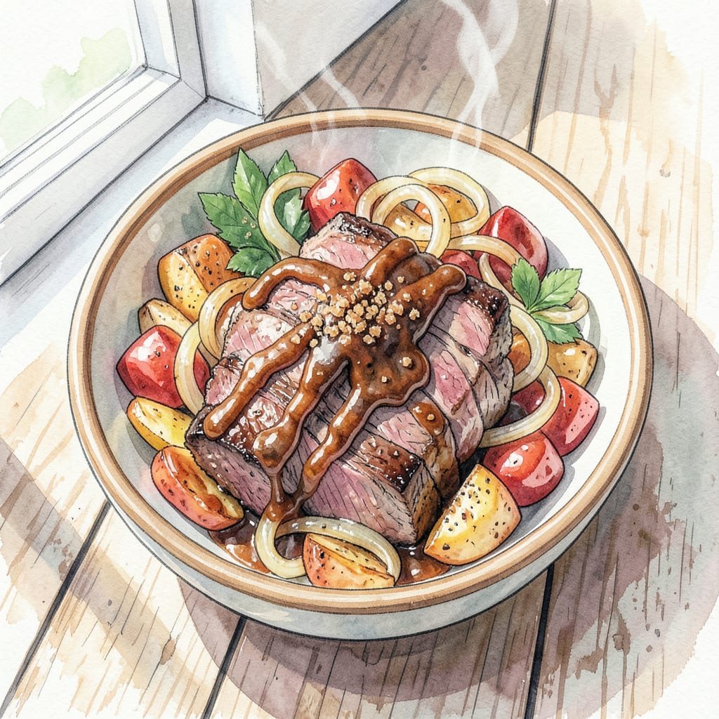 Comprehensive BBQ Beef Bowl Recipe: Tender Beef and Savory Sauce in a Bowl visual reference